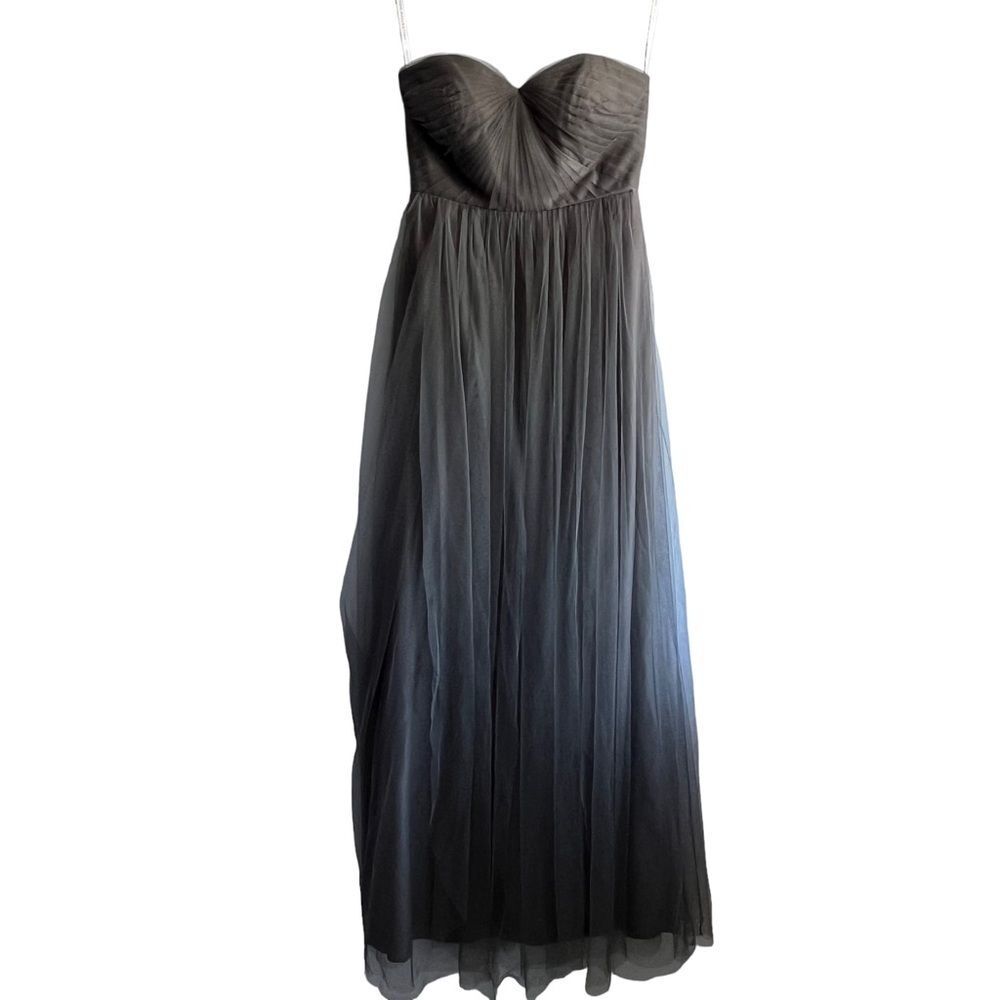 Jenny Yoo Collection Grey Strapless Dress
